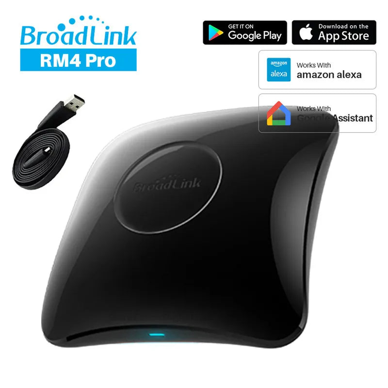 Broadlink Original RM Mini 3 WiFi+IR Smart Home APP Remote Control for Alexa Google Home IFTTT WiFi+IR+4G Wireless APP Broadlink