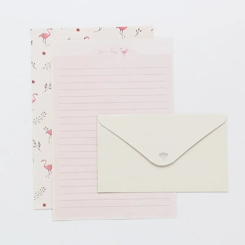 9pcs Cute Envelopes Set Kawaii Letter Pads DIY Postcard Wedding Invitation Card Paper Cover Korean Stationery Office Supplies