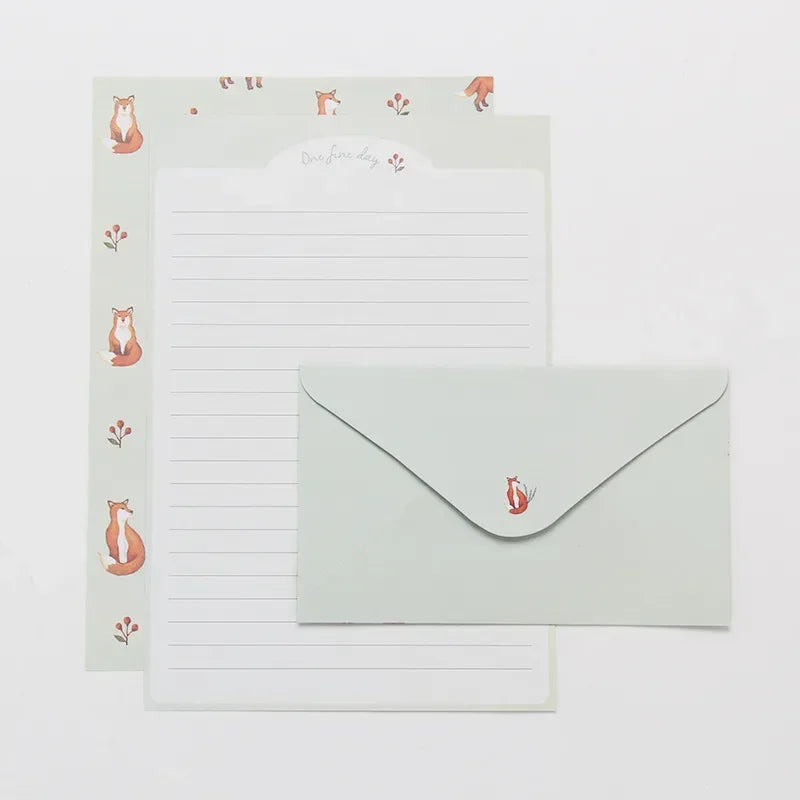 9pcs Cute Envelopes Set Kawaii Letter Pads DIY Postcard Wedding Invitation Card Paper Cover Korean Stationery Office Supplies
