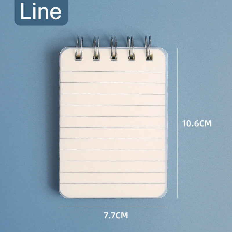 200 Page Line Mini Pocket A7 Diary Notebook To Do Notepad Office Accessories Notebook Acessórios Word Blank Grid Diary
