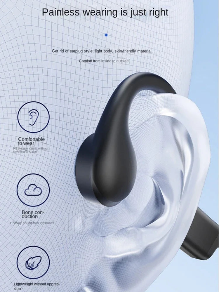 run for aftershokz open ear Bone Conduction Bluetooth earphones 5.3 sports Wireless headsets long endurance for cycling running
