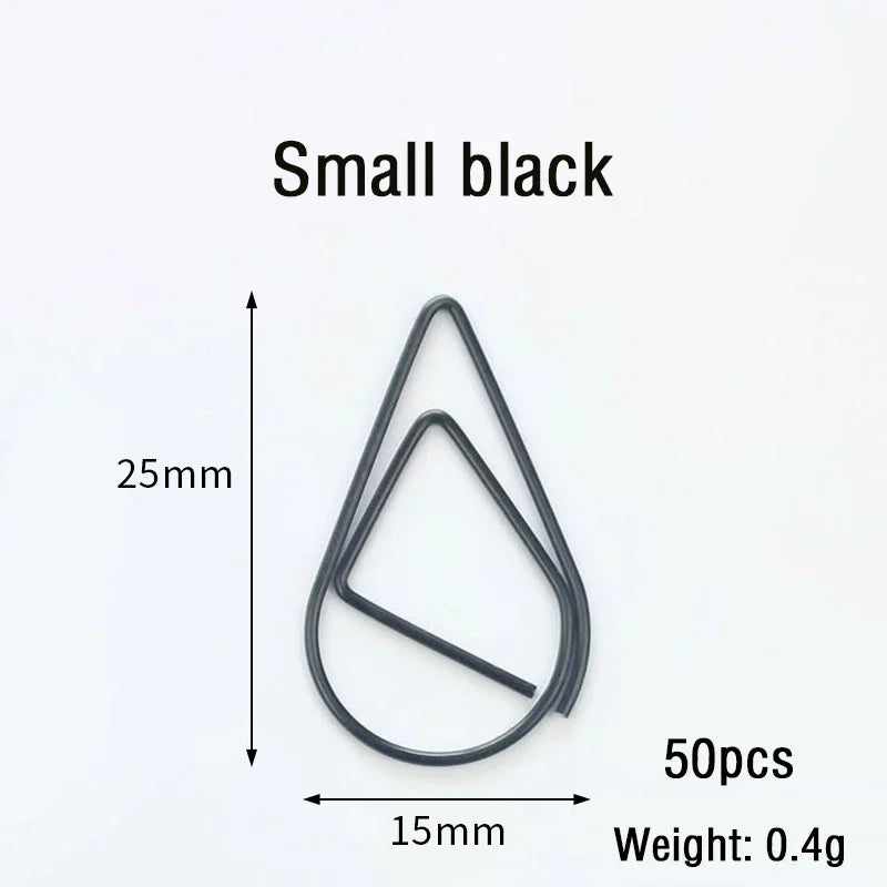 30/50pcs Paper Clip Mini Heart Gold Rose Gold Color Clip Bookmark Binder Office Accessories Paper Binder Clips Patchwork Clip
