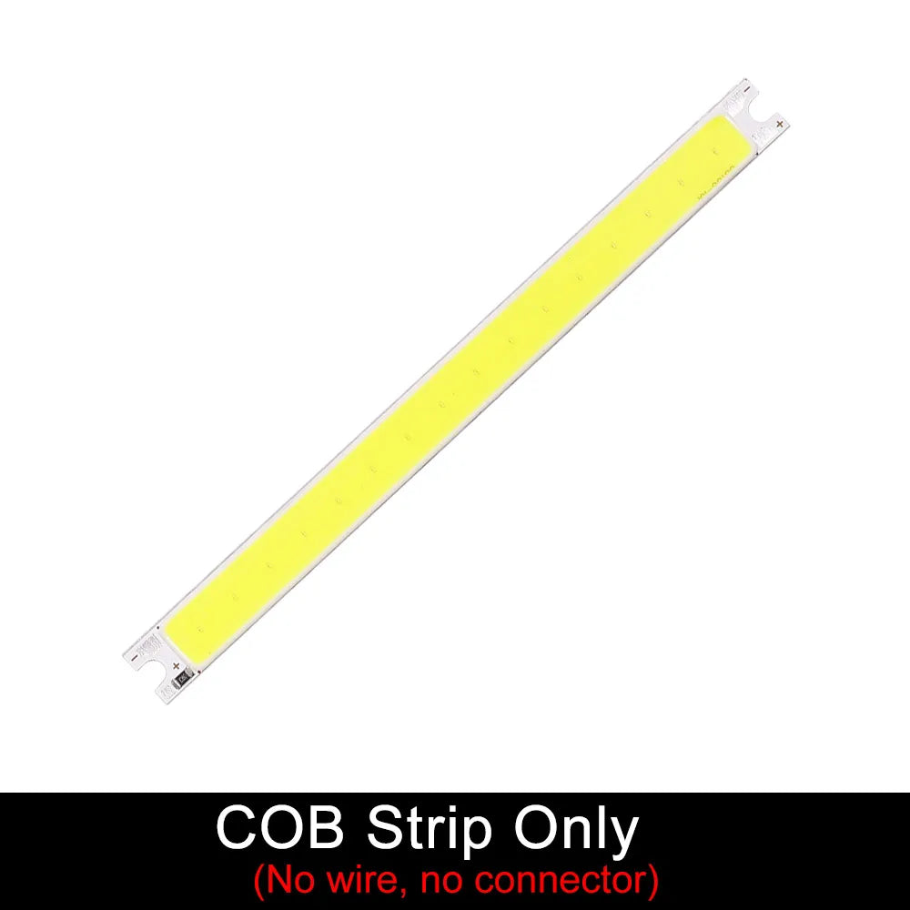 100x8mm 3V 3.7V 5V COB LED Light Chip 2W Warm Cool White Color with USB Plug AA Button Battery Box Dimmable Strip LED Bulb 100mm