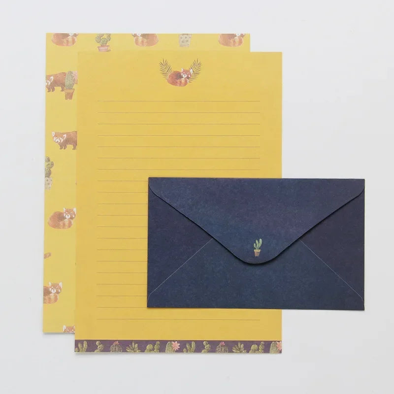 9pcs Cute Envelopes Set Kawaii Letter Pads DIY Postcard Wedding Invitation Card Paper Cover Korean Stationery Office Supplies