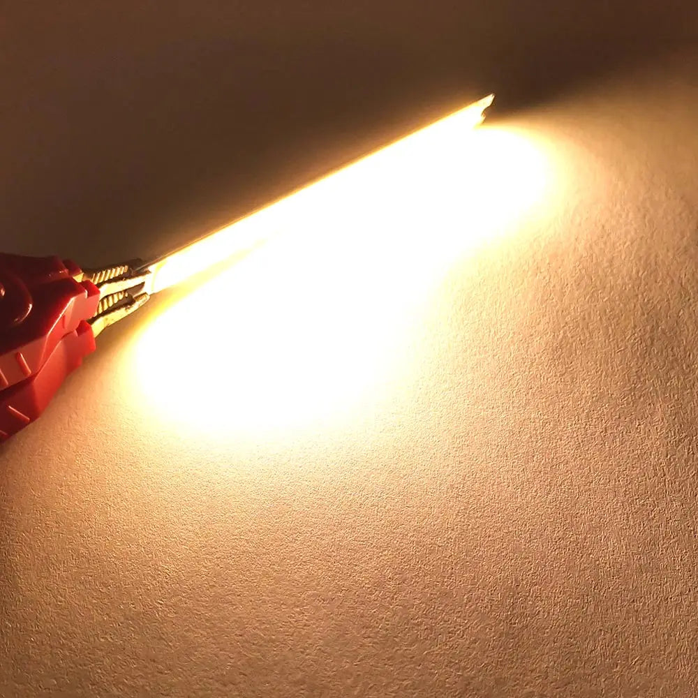 100x8mm 3V 3.7V 5V COB LED Light Chip 2W Warm Cool White Color with USB Plug AA Button Battery Box Dimmable Strip LED Bulb 100mm