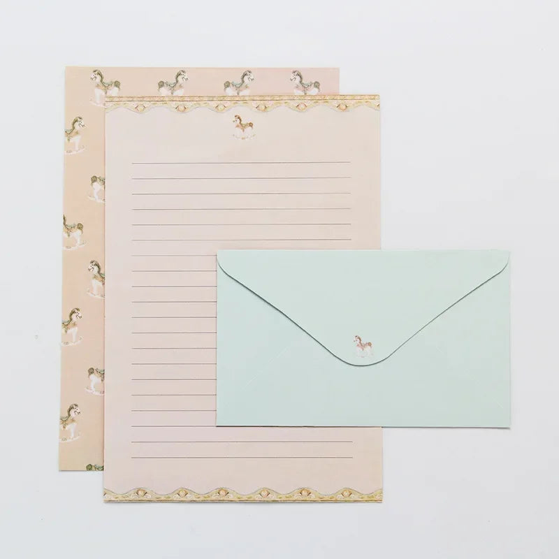 9pcs Cute Envelopes Set Kawaii Letter Pads DIY Postcard Wedding Invitation Card Paper Cover Korean Stationery Office Supplies