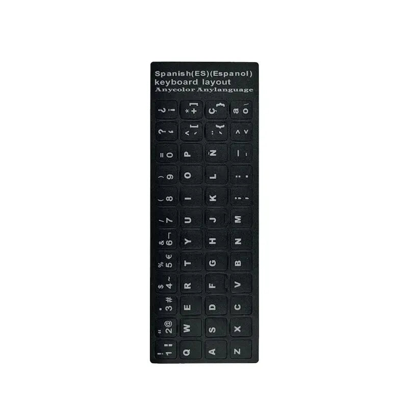 English Spanish Italian Korean Keyboard Stickers Frosted PVC Language Keyboard Sticker For Laptop Desktop PC