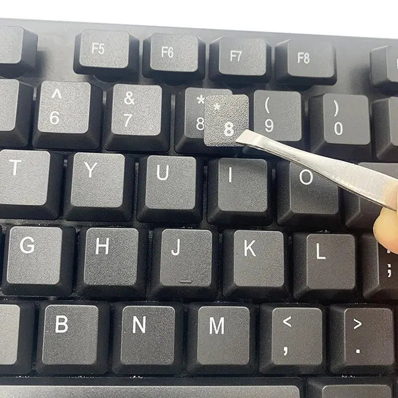 English Spanish Italian Korean Keyboard Stickers Frosted PVC Language Keyboard Sticker For Laptop Desktop PC