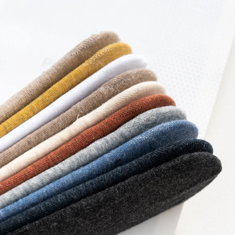 10 Pairs Women Cotton Low Cut Socks Solid Color Softable Summer Silicone Non-slip Deep Mouth Prevent Heel Loss Slipper Socks