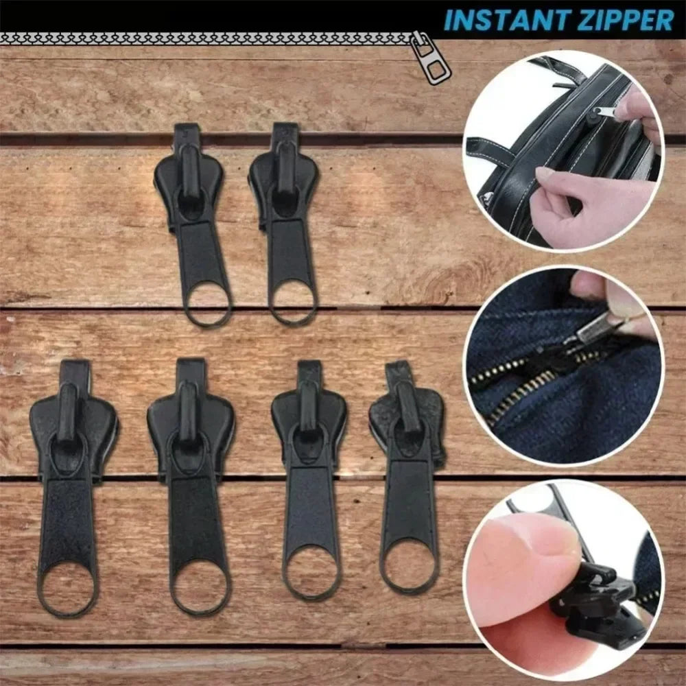 3 Sizes Universal Instant Zippers Fix Repair Kit Replacement 3 Sizes Zip Slider Teeth Rescue New Design Sewing Clothes Zipper