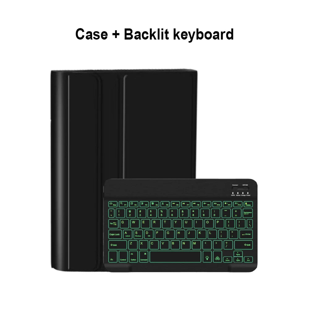 Keyboard Case for Samsung Galaxy Tab A9 Plus, Tablet Cover for Tab S8 S9 Ultra S7 S9 FE+ A8 S6 Lite A7 Lite Magic Keyboard Case