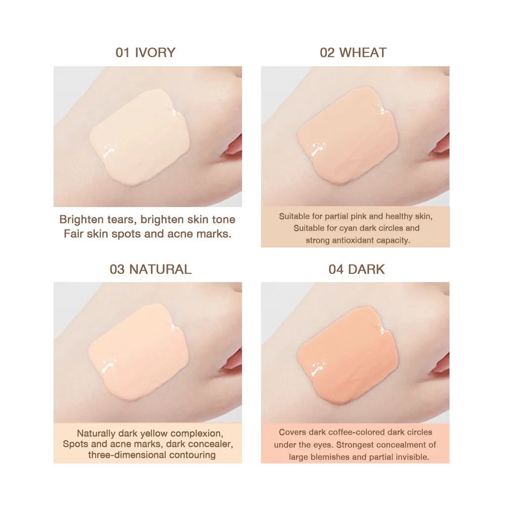 Waterproof Matte Mini Liquid Concealer Foundation Lasting Cover Acne Dark Circles Corrector Professional Face Concealer Makeup