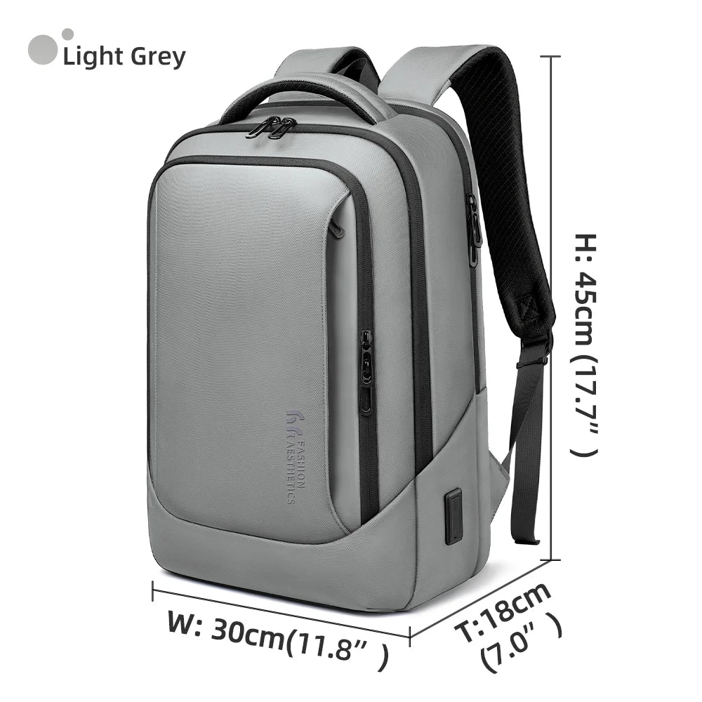 Heroic Knight Multifunctional Men's Backpack 15.6" Laptop Backpack Waterproof Large Capacity Work Travel Backpack with USB Port