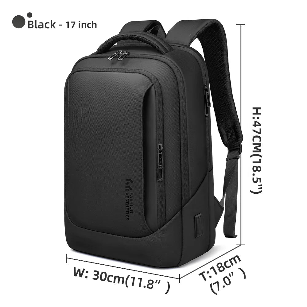 Heroic Knight Multifunctional Men's Backpack 15.6" Laptop Backpack Waterproof Large Capacity Work Travel Backpack with USB Port