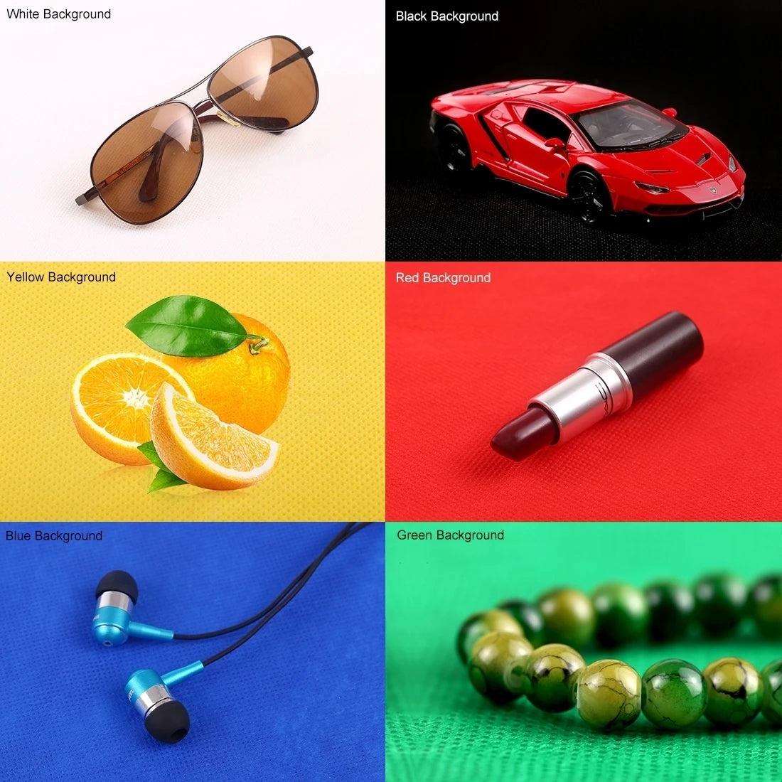 PULUZ 20cm Mini 2 LED Panels Folding Portable 1100LM Light Photo Lighting Studio Shooting Tent Box Kit with 6 Colors Backdrops