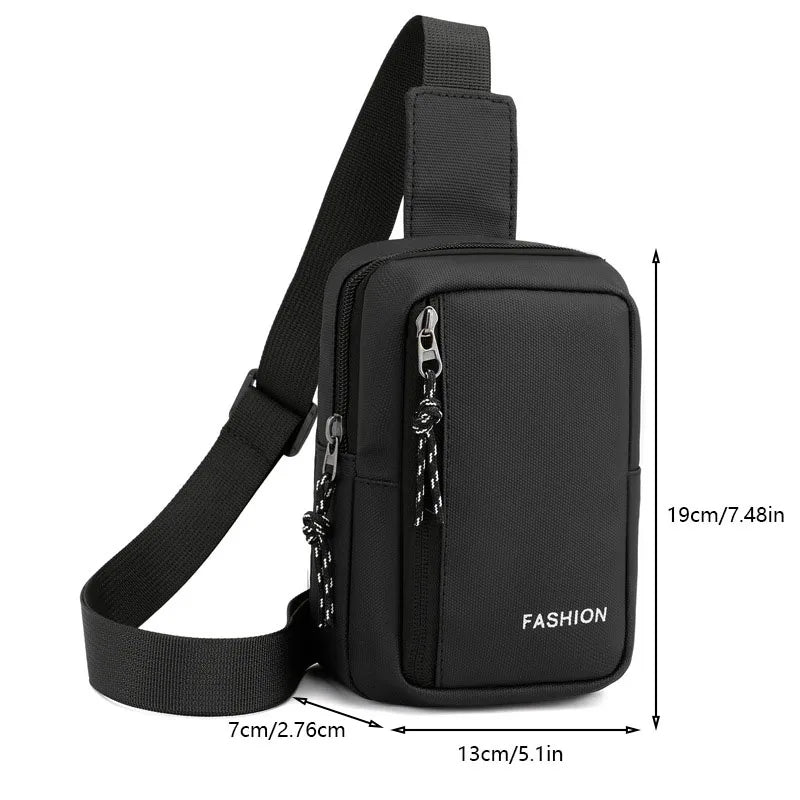 Travel Men's Handbags USB Chest Bag Designer Messenger Crossbody Bags Water-Proof Shoulder Bag Diagonal Package Sports Back Pack