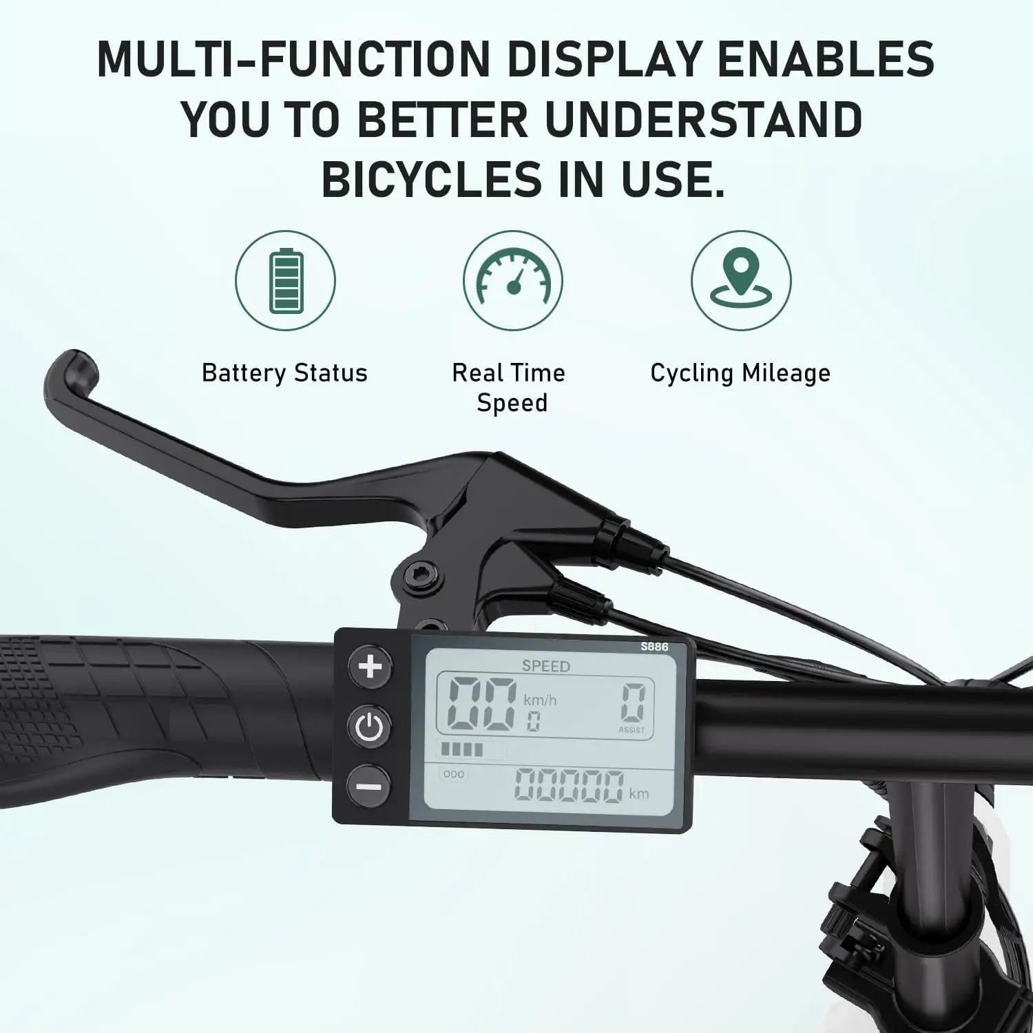 HITWAY Electric bike e-bike foldable city bike Lithium battery 36V/10.4Ah, electric mileage can reach 35-70k