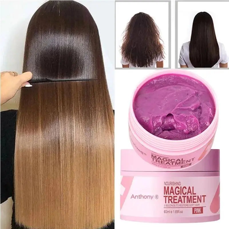 Magical Keratin Hair Mask 5 Seconds Repair Damaged Frizzy Hair Soft Smooth Shiny Nutrition Deep Moisturize Nourishing Hair Care