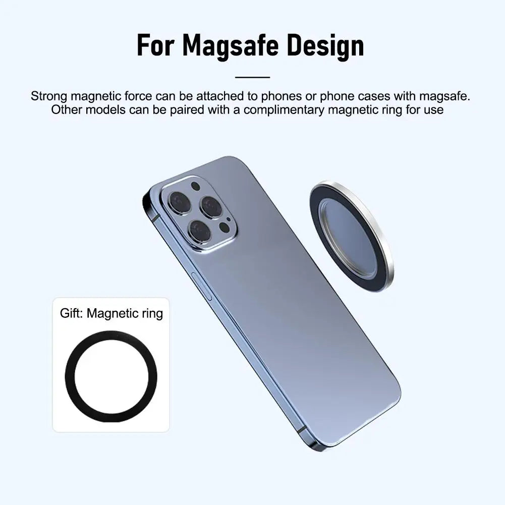 For Magsafe Magnetic Convex Mirror Smartphone Beauty Mirror Video Selfie Vlog Magnetic Mirror For Streaming Selfie
