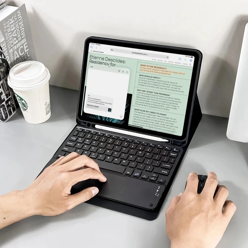 Keyboard Case for Samsung Galaxy Tab A9 Plus, Tablet Cover for Tab S8 S9 Ultra S7 S9 FE+ A8 S6 Lite A7 Lite Magic Keyboard Case