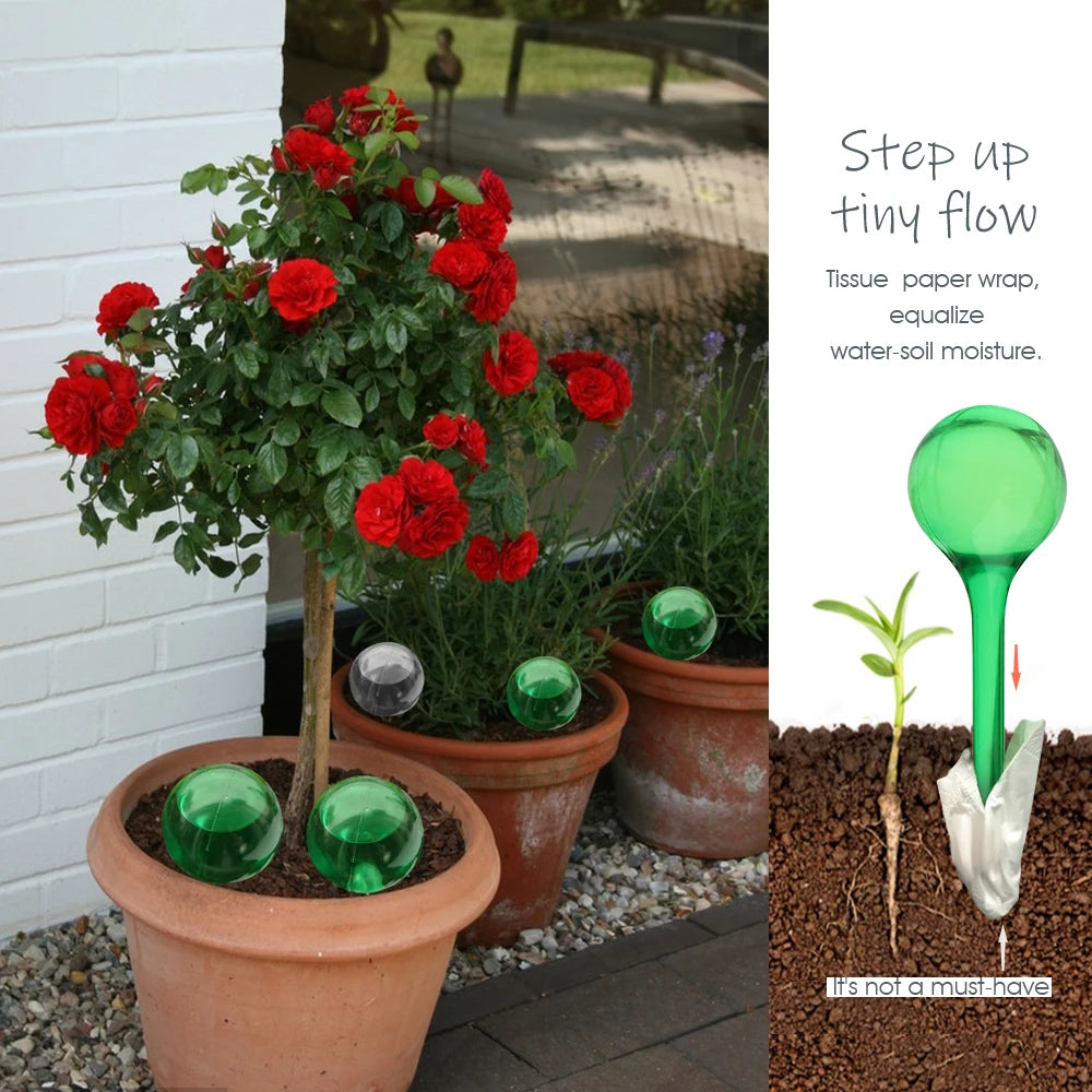 Durable Auto Automatic Dripper Round Ball with Bird Shape Flower Pot Waterer Plants Home Garden Tools Watering Drip Irrigation