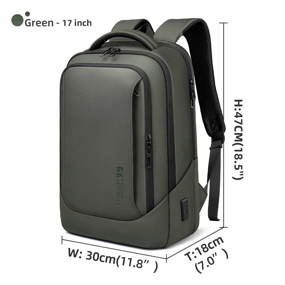 Heroic Knight Multifunctional Men's Backpack 15.6" Laptop Backpack Waterproof Large Capacity Work Travel Backpack with USB Port