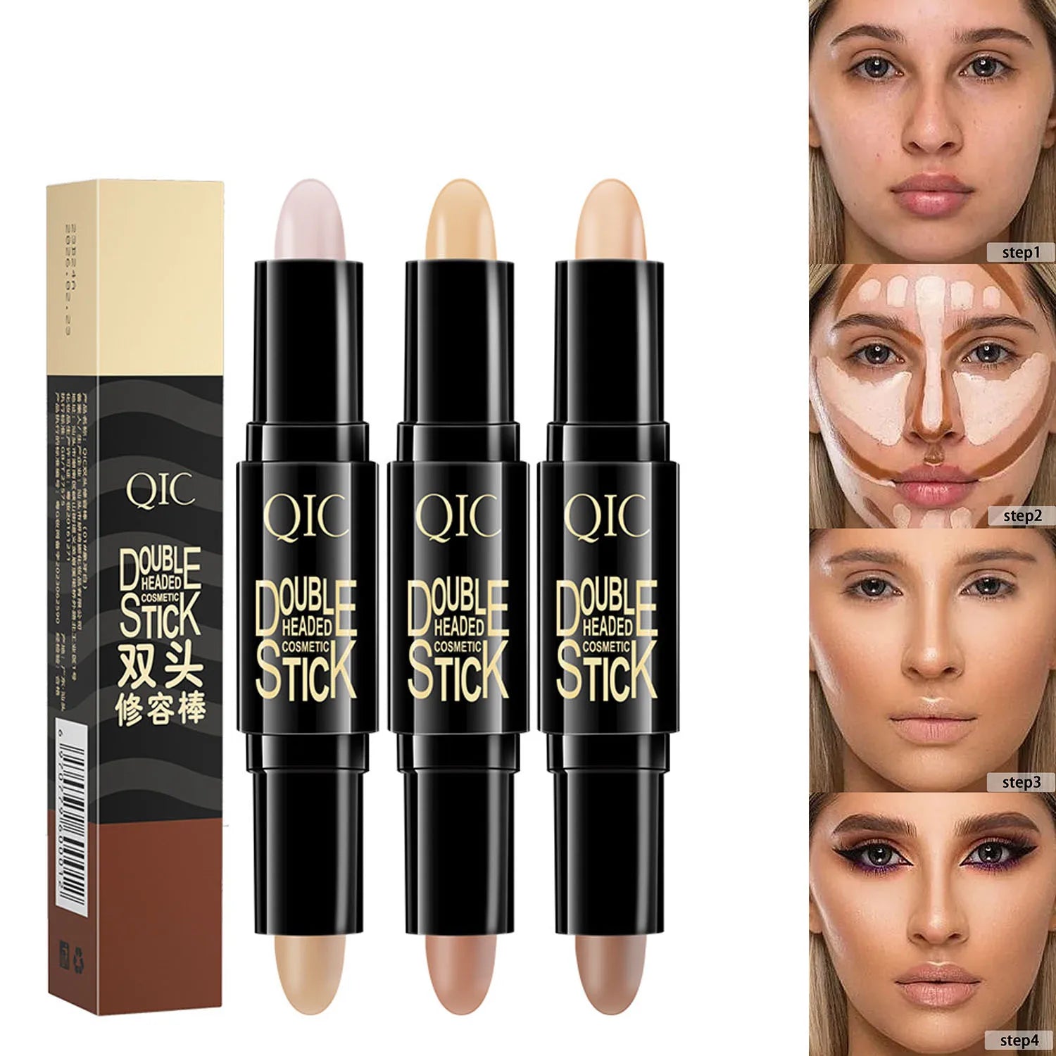 High Quality Professional Makeup Base Foundation Cream for Face Concealer Contouring for Face Bronzer Beauty Women's Cosmetics