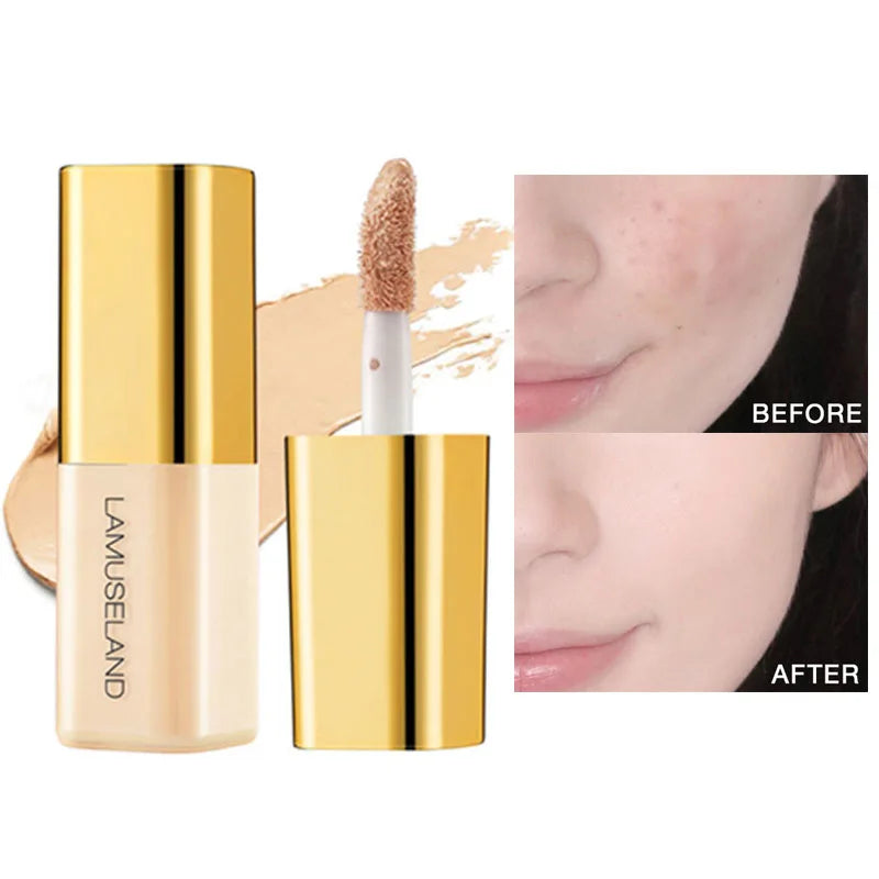Waterproof Matte Mini Liquid Concealer Foundation Lasting Cover Acne Dark Circles Corrector Professional Face Concealer Makeup