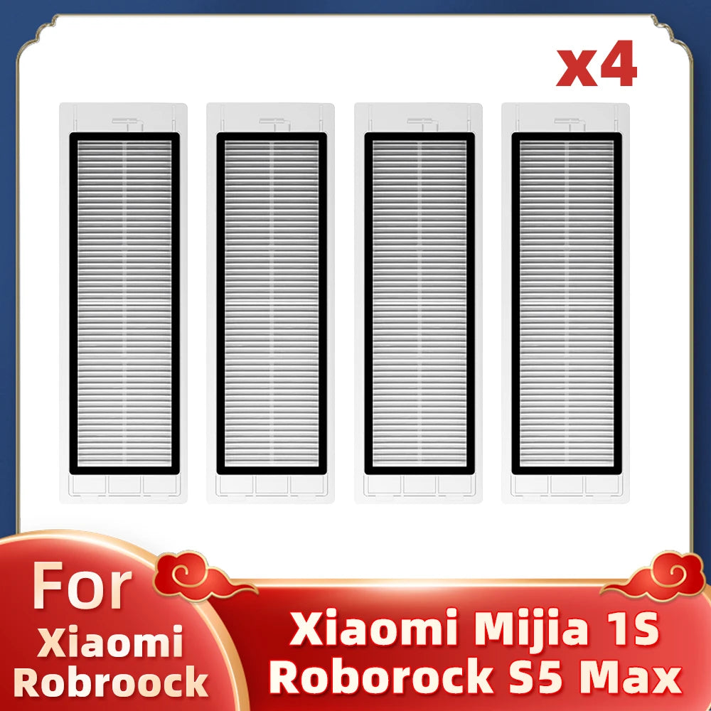 For Xiaomi Mi Robot Vacuum Cleaner 1 / 1S SDJQR01RR SDJQR02RR SDJQR03RR Roborock E2 E3 E4 E5 S4 S4 Max S5 Main Side Brush Filter