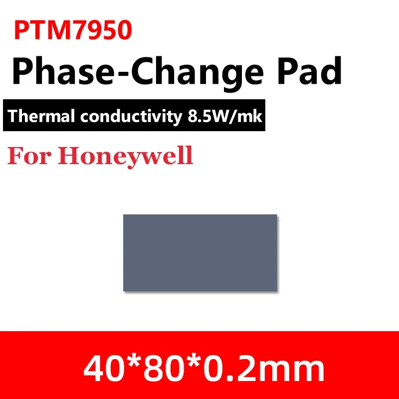 Honeywell- PTM7950 Thermal Pad 8.5 W/mk Phase Change Silicone Pad Laptop CPU GPU Thermal Conductive Paste Cooling Grease Pads