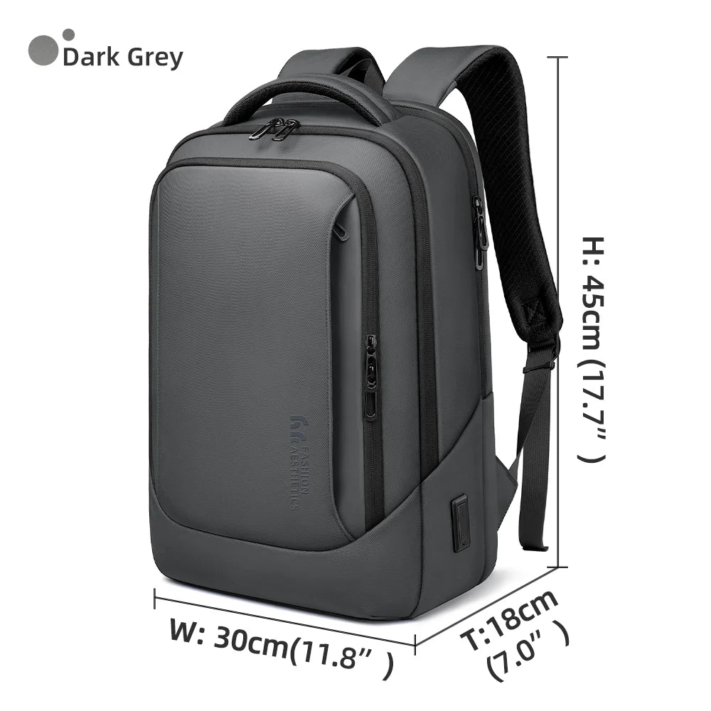 Heroic Knight Multifunctional Men's Backpack 15.6" Laptop Backpack Waterproof Large Capacity Work Travel Backpack with USB Port