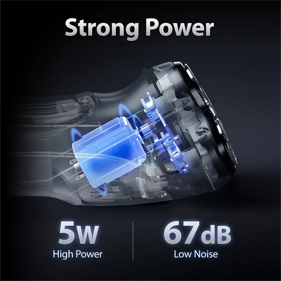 SEJOY Rechargeable Wet & Dry Use Electric Shaver Pop-up Hair Trimmer Rotary Shaving Machine Razor