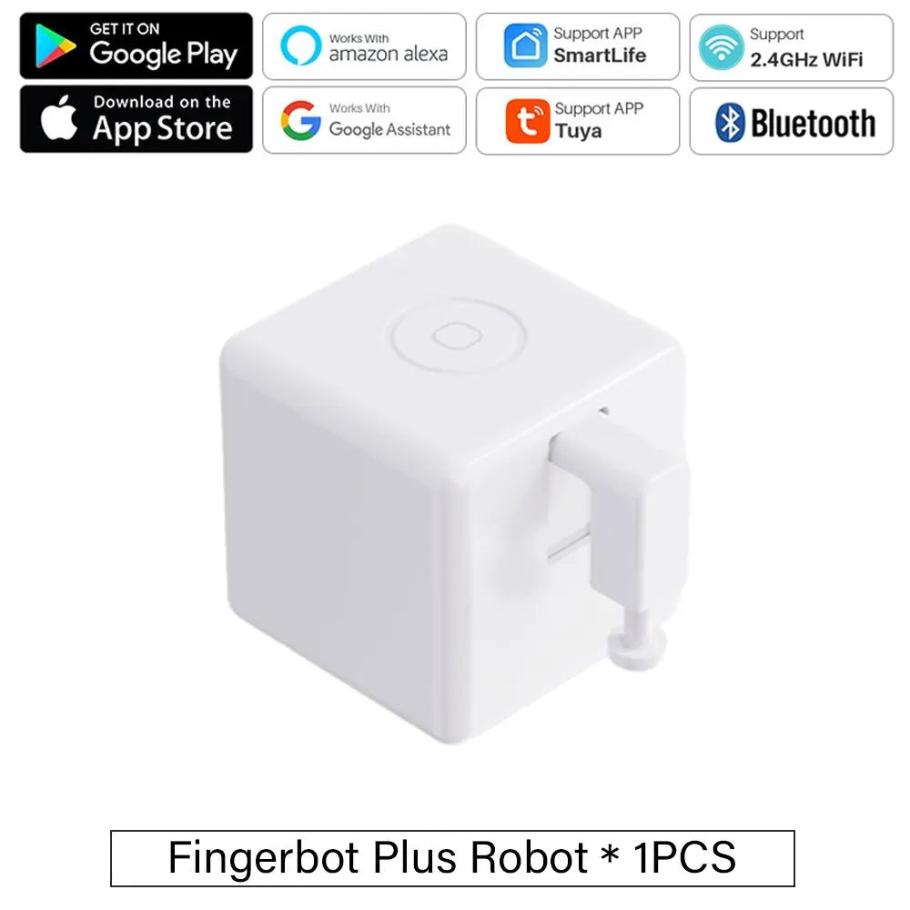 Tuya Zigbee / Bluetooth Fingerbot Plus Robot Button Pusher Switch Bot Smart Home Work With Alexa Google Home Smart Life App