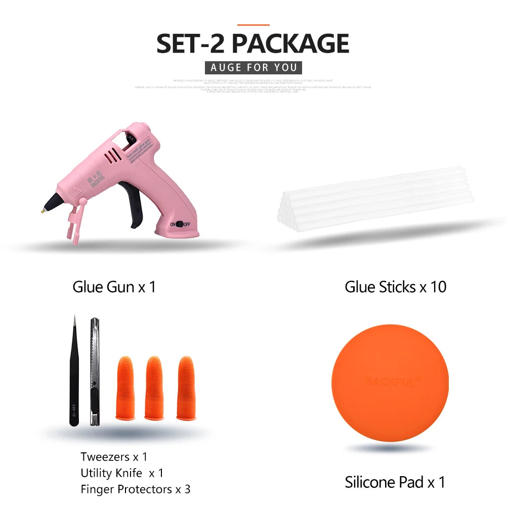 Cordless Hot Melt Glue Gun Child Hand Crafts Home DIY Repair Use 7mm Glue Stick Wireless Glue Gun 3.6V 2000mAh 60 min use time