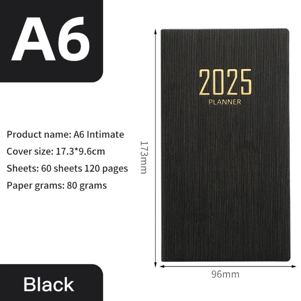 Minimalist A5 2025 Agenda Book with Calendar To Do List A5 Notebook Spanish Morandi Color 2025 Planner Notebook School Office