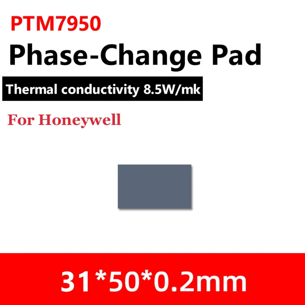 Honeywell- PTM7950 Thermal Pad 8.5 W/mk Phase Change Silicone Pad Laptop CPU GPU Thermal Conductive Paste Cooling Grease Pads