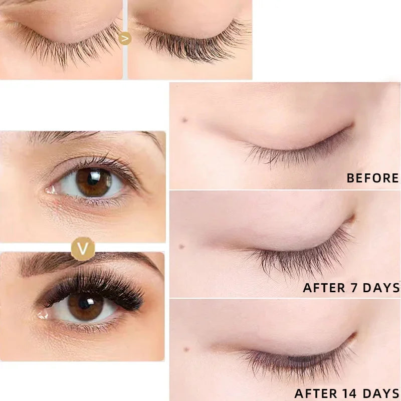 Fast Eyelash Growth Serum 7 Days Natural Eyelash Enhancer Longer Fuller Thicker Lashes Treatment New Products Eye Care Makeup ﻿