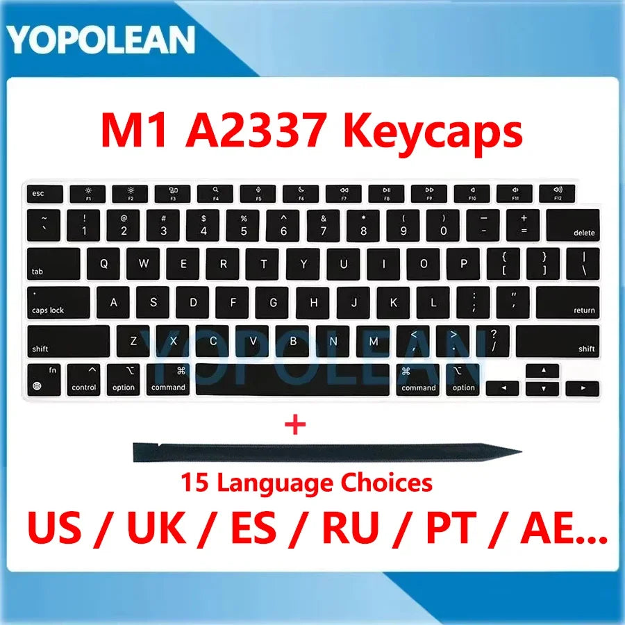 New Replacement Keycaps Keys For Macbook Air 13" M1 A2337 Key Cap US UK Spain French Russian EMC 3598 2020 Year
